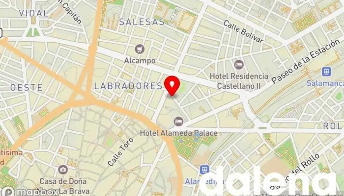 mapa de 皇城百货超市 ciudad imperial Supermercado en Salamanca