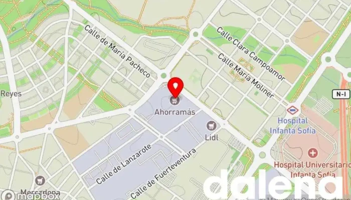 mapa de Ahorramas Supermercado, Comercio en San Sebastián de los Reyes