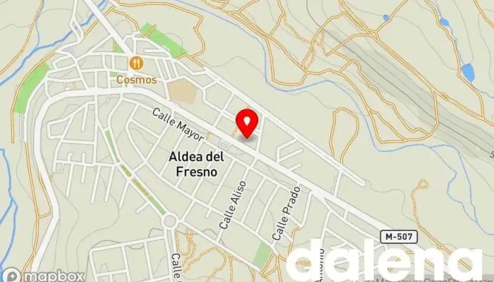 mapa de Ahorramas Supermercado, Comercio en Aldea del Fresno