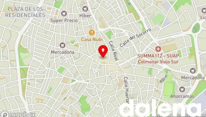 mapa de Ahorramas Supermercado, Comercio en Colmenar Viejo