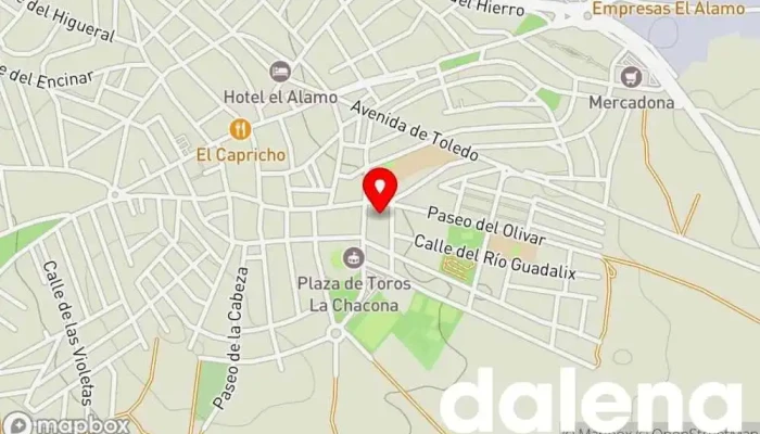 mapa de Ahorramas Supermercado, Comercio en El Álamo