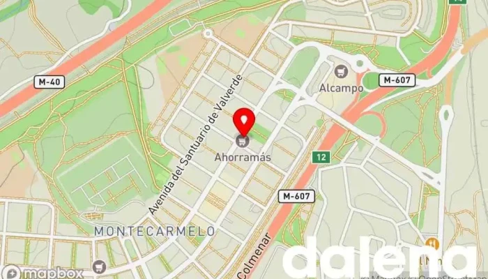 mapa de Ahorramas Supermercado, Comercio en Madrid