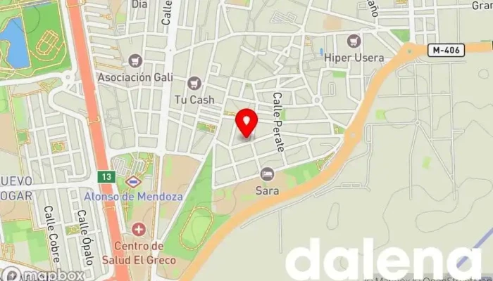 mapa de Ahorramas Supermercado, Comercio en Getafe