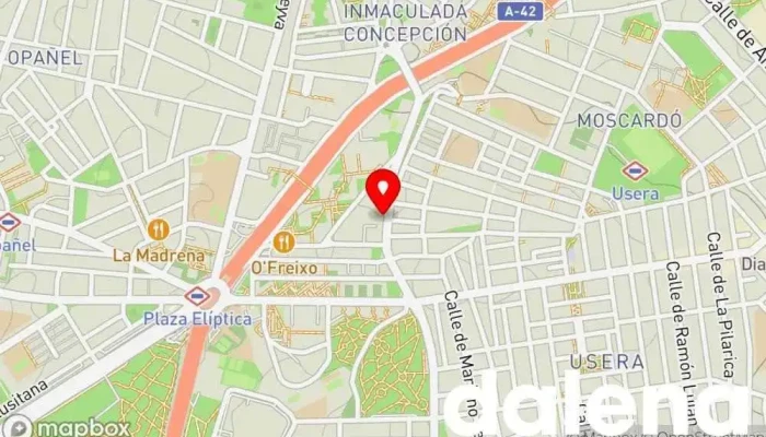 mapa de Ahorramas Supermercado, Comercio en Madrid