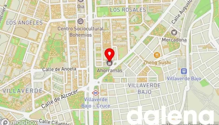 mapa de Ahorramas Supermercado, Comercio en Madrid