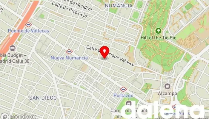 mapa de Ahorramas Supermercado, Comercio en Madrid