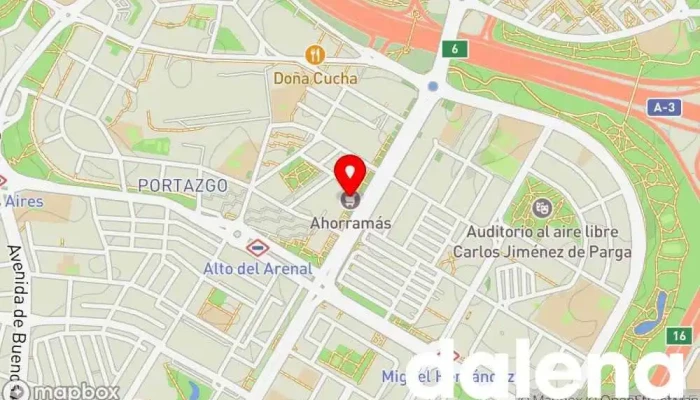 mapa de Ahorramas Supermercado, Comercio en Madrid