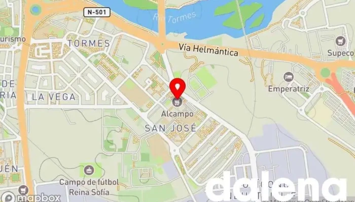 mapa de Alcampo Supermercado Supermercado en Salamanca