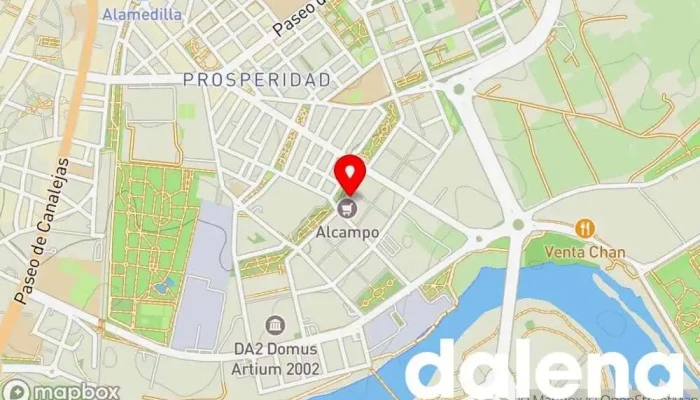 mapa de Alcampo Supermercado Supermercado, Tienda de artículos para bebés, Panadería, Carnicería, Tienda de cosméticos, Pescadería, Mercado de alimentos frescos, Frutería, Tienda de artículos para el hogar, Tienda de productos para mascotas en Salamanca