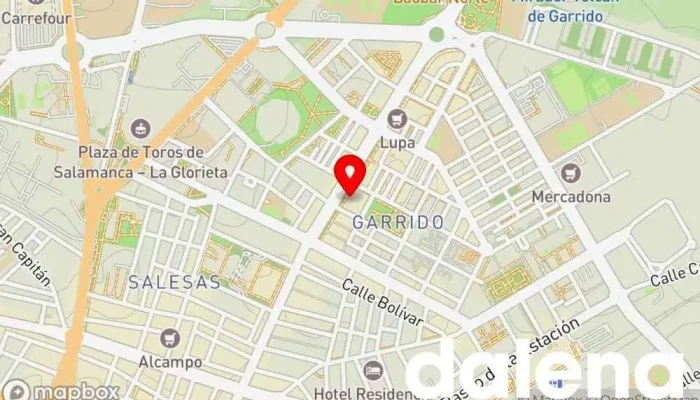 mapa de Alcampo Supermercado Supermercado, Tienda de artículos para bebés, Panadería, Carnicería, Tienda de cosméticos, Pescadería, Mercado de alimentos frescos, Frutería, Tienda de artículos para el hogar, Tienda de productos para mascotas en Salamanca