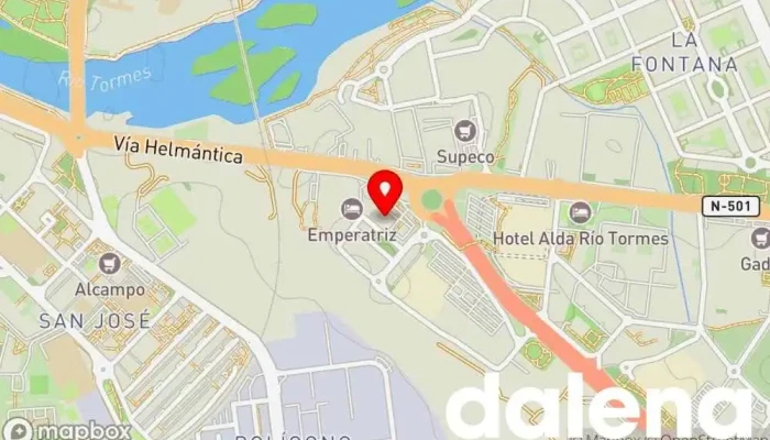 mapa de ALDI Supermercado de descuentos, Tienda general en Santa Marta de Tormes