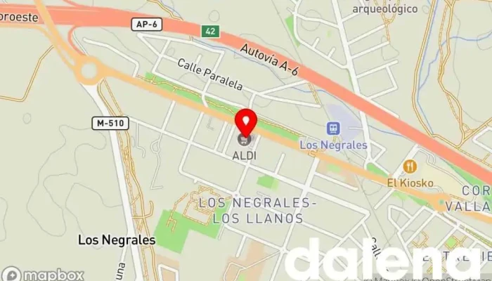mapa de ALDI Supermercado de descuentos, Tienda general en Alpedrete