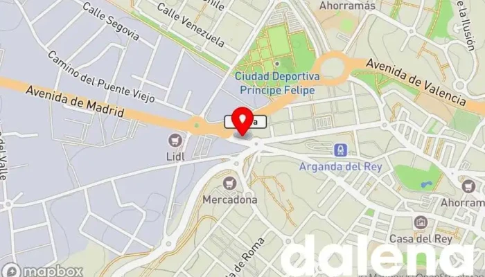 mapa de ALDI Supermercado de descuentos, Tienda general en Arganda del Rey