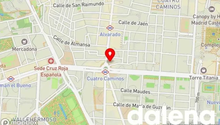 mapa de ALDI Supermercado de descuentos, Tienda general en Madrid