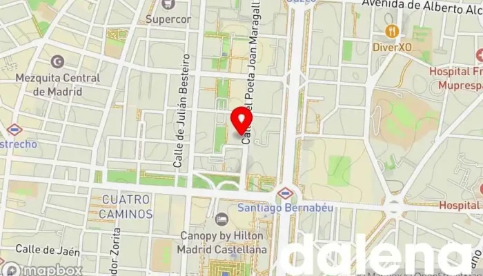 mapa de ALDI Supermercado de descuentos, Tienda general en Madrid