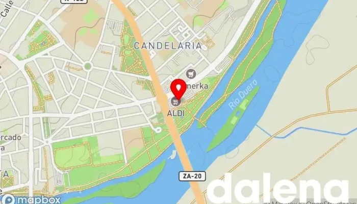 mapa de ALDI Supermercado de descuentos, Tienda general en Zamora