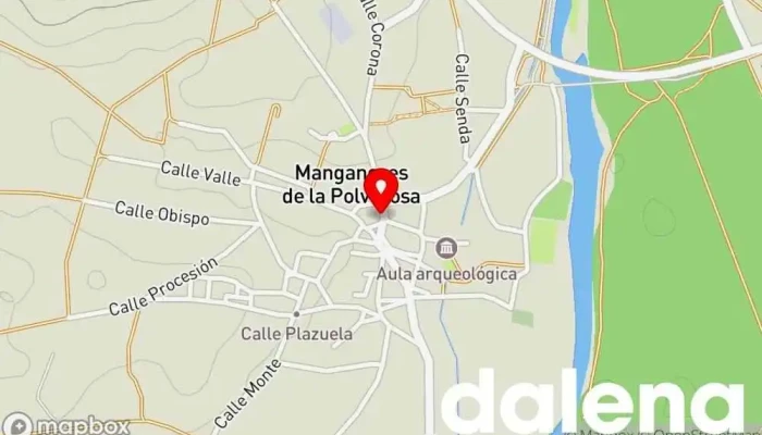 mapa de Alimentacion Bécares Supermercado en Manganeses de la Polvorosa