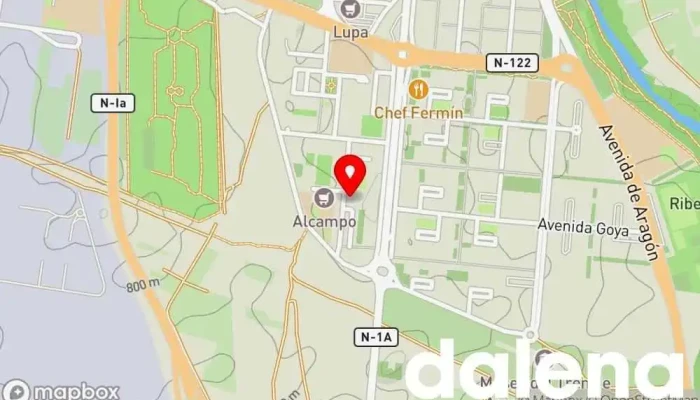 mapa de Alimentación el Polígono Tienda de alimentación en Aranda de Duero