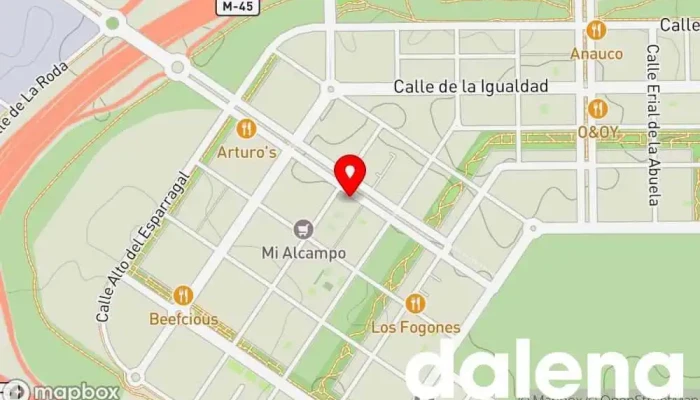 mapa de Alimentación y bazar Tienda de alimentación en Madrid