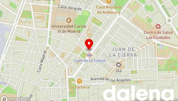 mapa de Alimentación y Fruto seco Supermercado en Getafe