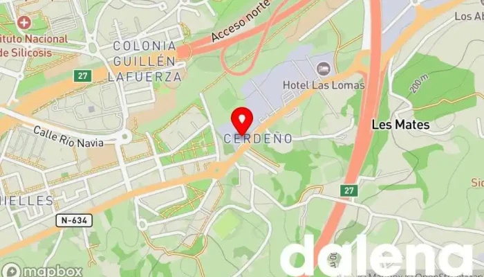 mapa de Alimentos El Arco, S. A. Tienda de alimentación, Supermercado en Santander