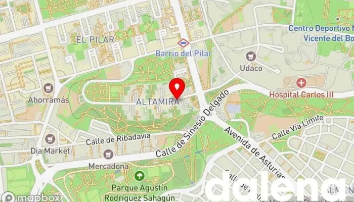mapa de Autoservicio Altamira Supermercado en Madrid