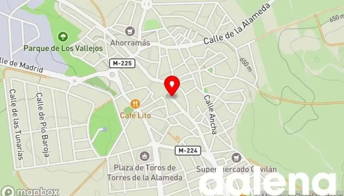 mapa de Autoservicio Hercol Supermercado en Torres de la Alameda