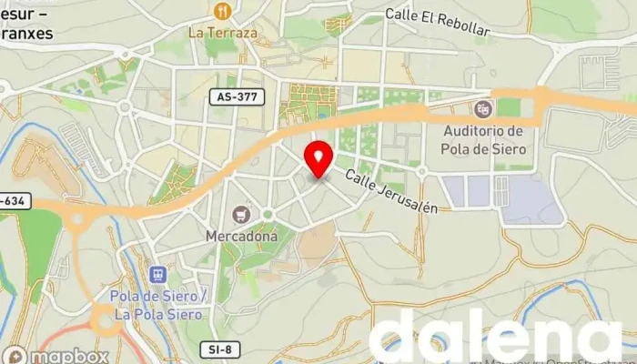 mapa de Autoservicios Familia Supermercado en Pola de Siero