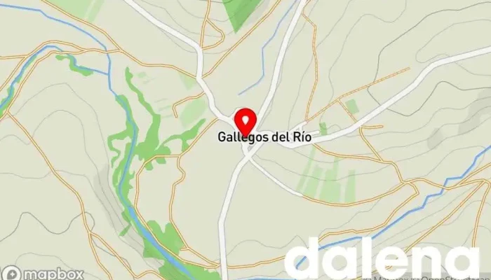 mapa de Ayuntamiento de Gallegos del Río. Ayuntamiento en 1