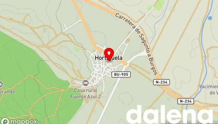 mapa de Bar Guerrero Bar en Hortigüela