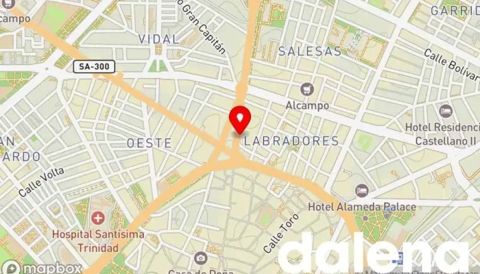 mapa de Bazar Corte Chino Bazar en Salamanca