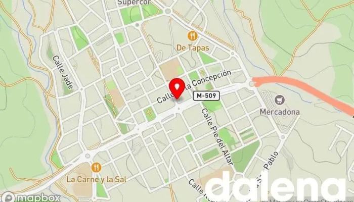 mapa de Bazar Tienda de alimentación en Villanueva del Pardillo