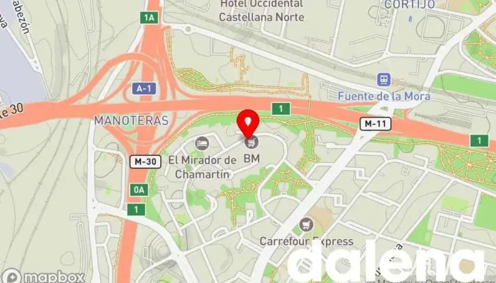 mapa de BM Supermercados Supermercado en Madrid