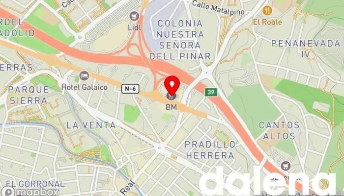 mapa de BM Supermercados Supermercado en Collado Villalba