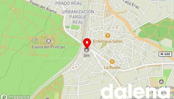 mapa de BM Supermercados Supermercado en El Escorial