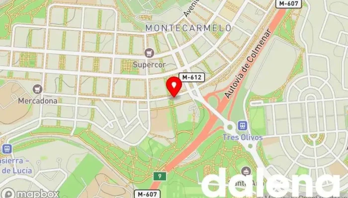 mapa de BM Supermercados Supermercado en Madrid
