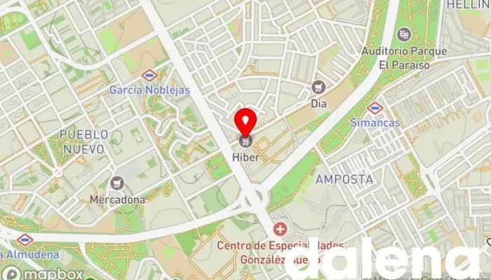 mapa de BM Supermercados Supermercado en Madrid
