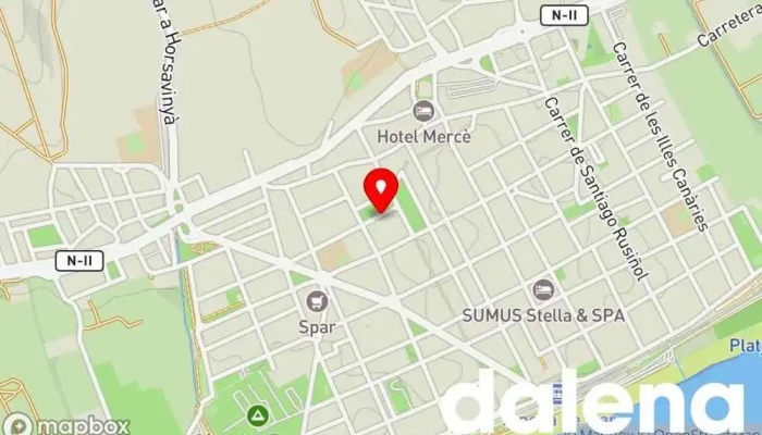 mapa de bonÀrea Supermercado, Carnicería en Pineda de Mar
