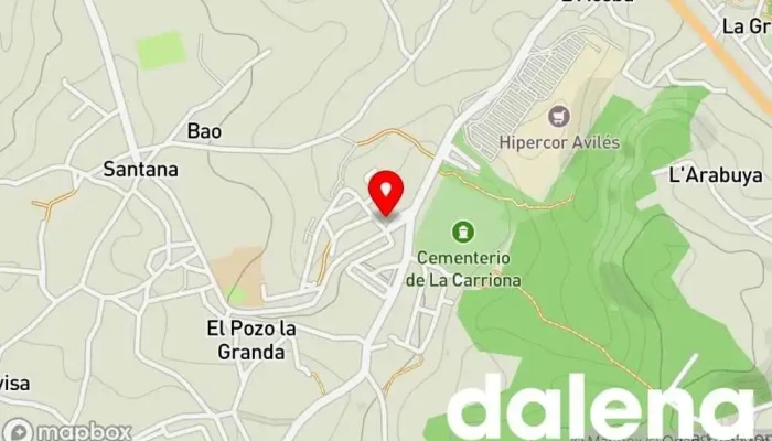 mapa de Carnes Candamo Maluán Carnicería en Avilés