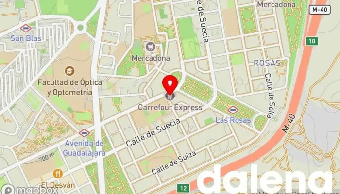 mapa de Carrefour Express Supermercado en Madrid