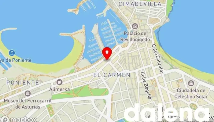 mapa de Carrefour Express Supermercado en Gijón