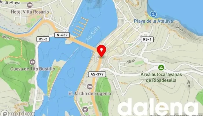 mapa de Carrefour Express Supermercado en Ribadesella