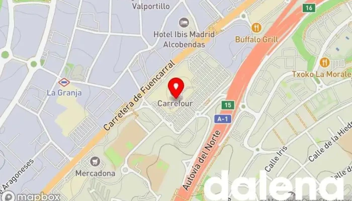 mapa de Carrefour Hipermercado en Alcobendas