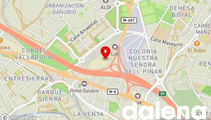 mapa de Carrefour Hipermercado en Collado Villalba