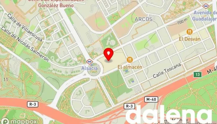 mapa de Carrefour Hipermercado en Madrid