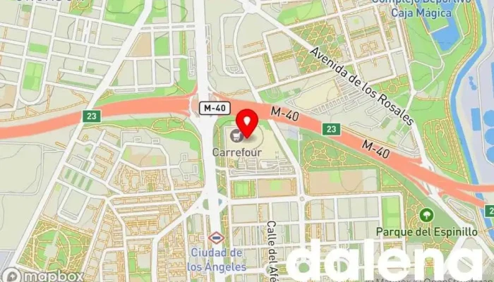 mapa de Carrefour Hipermercado en Madrid