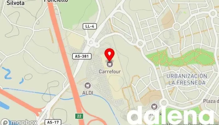 mapa de Carrefour Hipermercado en Lugones