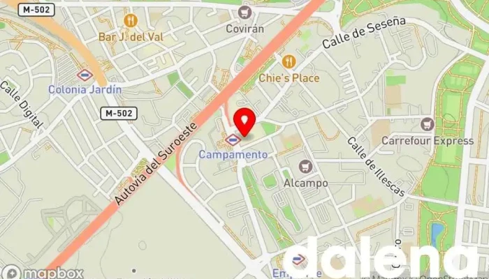 mapa de Carrefour Market Supermercado en Madrid