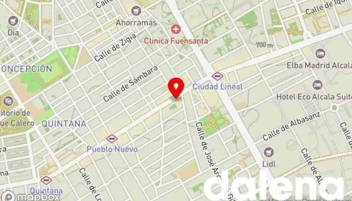 mapa de Carrefour Market Supermercado en Madrid