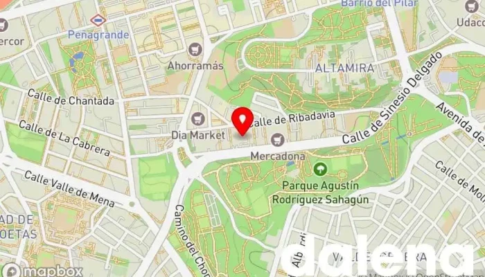 mapa de Carrefour Market Supermercado en Madrid